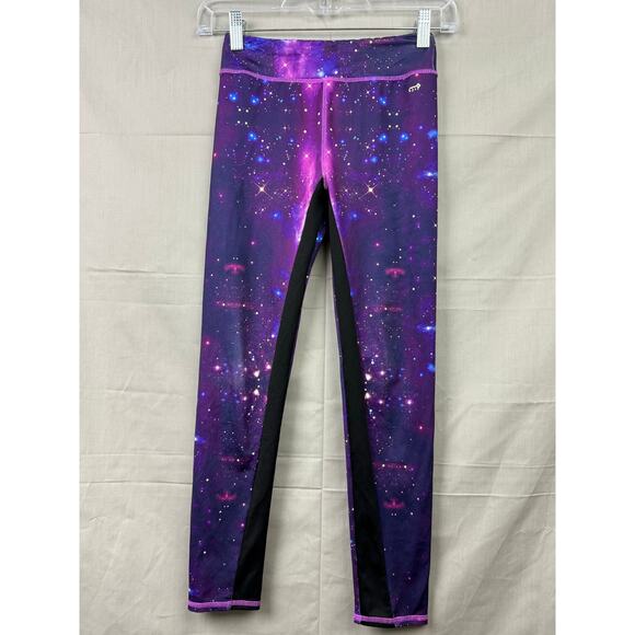 More Than Magic Girls Purple Galaxy Design Leggings, Size M (7/8) - Picture 5 of 5